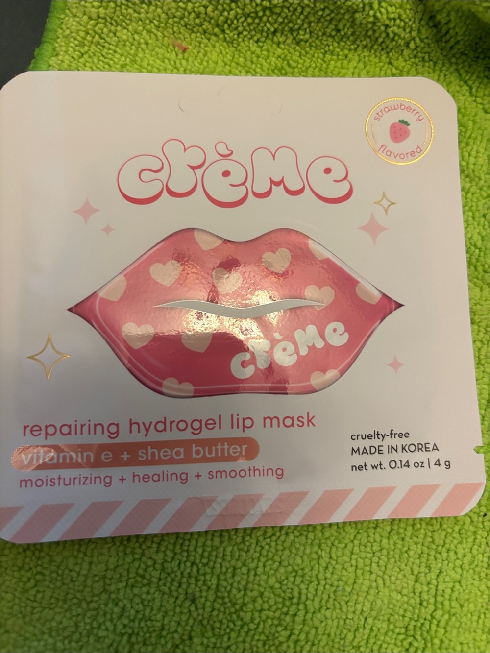 Crème Repairing Hydrogel Lip Mask - Pink